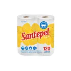 Papel toalha Santepel<br/> Multiuso Folha Dupla Branca — 120 folhas